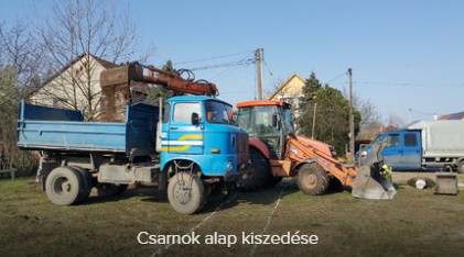 Gépi földmunka, Alapásás, Tereprendezés Szeged